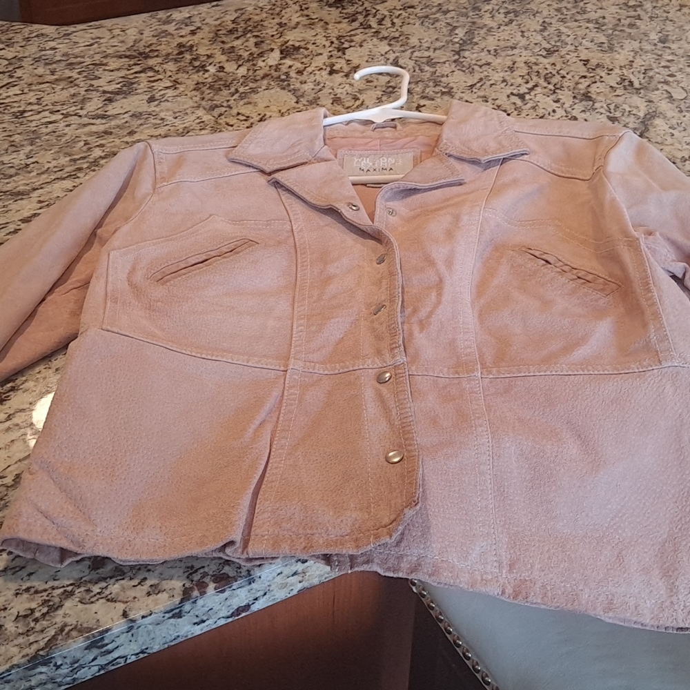 Wilson's pink suede jacket